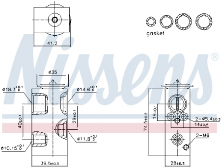 Elemente sistem climatizare - Supapa expansiune clima potrivit DACIA LOGAN II, LOGAN MCV II, SANDERO II; RENAULT CAPTUR I, CLIO IV, KAPTUR, LOGAN/STEPWAY II, SANDERO/STEPWAY II, THALIA III 0.9-1.6 10.12-