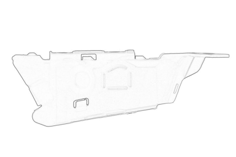 Suporti caroserie - Suport bara Fata Dreapta (latura, plastic) potrivit SEAT LEON 1.2-2.0D 05.05-08.13