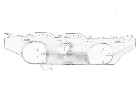 Suporti caroserie - Suport bara Fata Dreapta (plastic, latura) potrivit NISSAN NOTE 1.2/1.5D 08.12-