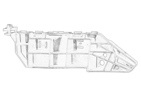 Suporti caroserie - Suport bara Fata Dreapta potrivit FIAT SEDICI; SUZUKI SX4 1.5-2.0D 06.06-