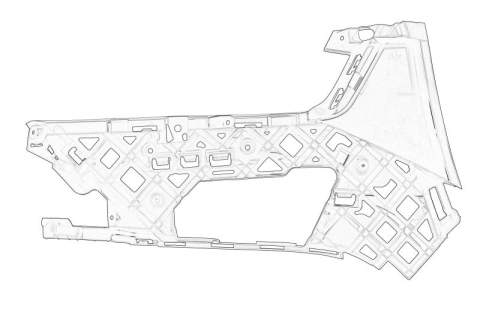 Piese Auto - Suport bara Fata Dreapta (sub far, plastic) potrivit VW ARTEON 1.5/2.0/2.0D 03.17-