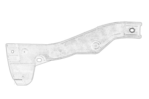 Suporti caroserie - Suport bara Fata/Inferior Stanga (plastic) potrivit AUDI A4 B6, A4 B7 1.6-4.2 04.02-03.09