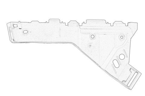 Suporti caroserie - Suport bara Fata Stanga (latura, plastic) potrivit OPEL INSIGNIA A, INSIGNIA A COUNTRY 1.4-2.8 07.08-03.17