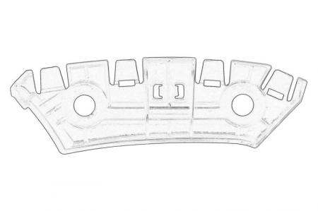 Suporti caroserie - Suport bara fata stanga (plastic, ghidaj bara) SKODA CITIGO; VW UP dupa 2011