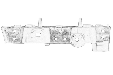 Suporti caroserie - Suport bara Fata Stanga potrivit RENAULT potrivit RENAULT EXPRESS/MINIVAN 1.5D 05.21-