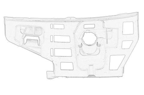 Suporti caroserie - Suport bara Fata Stanga (sub far, plastic) potrivit SKODA FABIA II, ROOMSTER, ROOMSTER PRAKTIK 1.2-1.6D 09.06-05.15