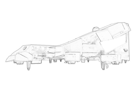 Suporti caroserie - Suport bara protectie Fata Dreapta potrivit FORD PUMA 09.19-