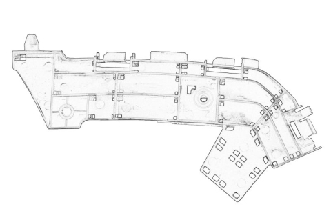Suporti caroserie - Suport bara protectie Fata Dreapta potrivit HONDA CIVIC IX 02.12-12.16 01.11-