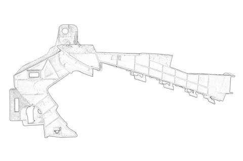 Suporti caroserie - Suport bara protectie Fata Dreapta potrivit HONDA CR-V V 1.5-2.4 12.16-