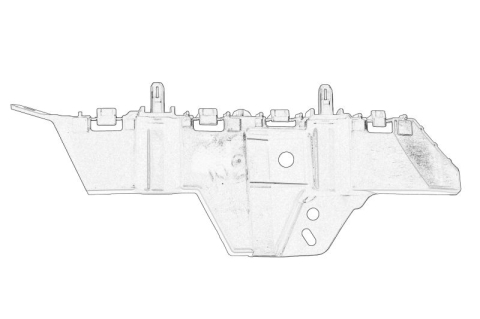 Suporti caroserie - Suport bara protectie Fata Dreapta potrivit OPEL MOKKA / MOKKA X 06.12-12.19