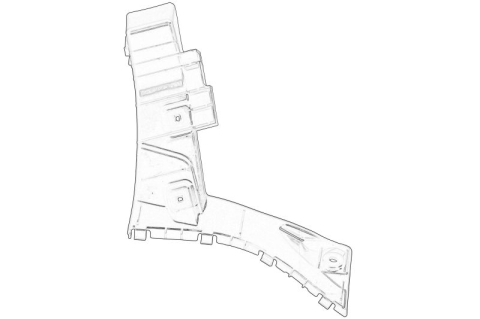 Suporti caroserie - Suport bara protectie Spate Dreapta potrivit FIAT SEDICI; SUZUKI SX4 1.5-2.0D 06.06-