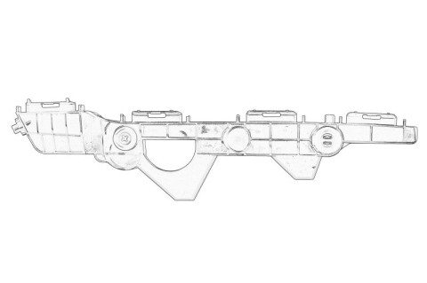 Suporti caroserie - Suport bara protectie Spate Stanga potrivit TOYOTA RAV 4 IV 2.0/2.5H 12.12-09.19