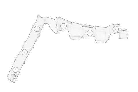 Suporti caroserie - Suport bara Spate Dreapta (latura, plastic) potrivit OPEL CORSA D, CORSA D/HATCHBACK 1.0-1.7D 07.06-08.14