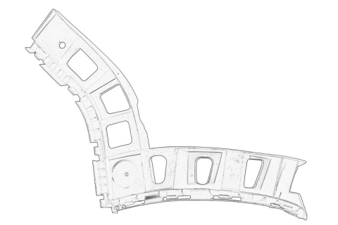 Suporti caroserie - Suport bara Spate Dreapta (plastic) potrivit VW TIGUAN 1.4/2.0/2.0D 09.07-07.18