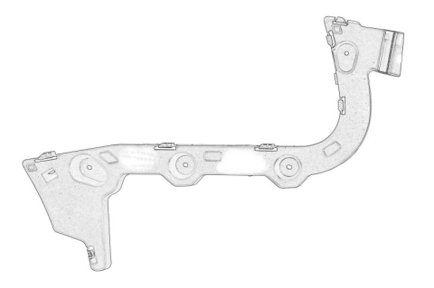 Suporti caroserie - Suport bara Spate Dreapta/Stanga (latura, plastic) potrivit FORD FOCUS III; FORD USA FOCUS 1.0-Electric 07.10-02.20