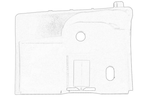 Suporti caroserie - Suport bara Spate Stanga (latura, plastic) potrivit FORD KUGA II 1.5-2.5 03.13-