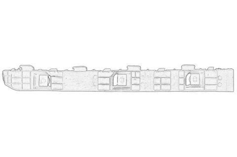 Suporti caroserie - Suport bara Spate Stanga (latura, plastic) potrivit HYUNDAI I30 1.4-1.6D 11.11-