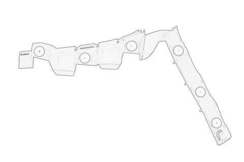 Suporti caroserie - Suport bara Spate Stanga (latura, plastic) potrivit OPEL CORSA D, CORSA D/HATCHBACK 1.0-1.7D 07.06-08.14