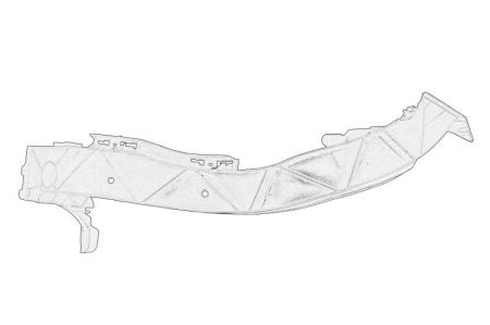 Piese Auto - Suport far stanga (partea inferioara, plastic) BMW Seria 1 intre 2003-2011
