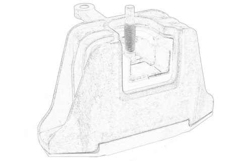 Piese Auto - Suport motor Dreapta potrivit HYUNDAI ELANTRA VI, I30, IONIQ, KONA, KONA/SUV; KIA CEED, NIRO I, PROCEED, XCEED 1.4-1.6H 02.16-