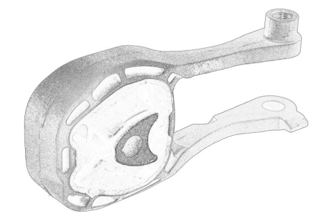 Piese Auto - Suport motor Spate potrivit TOYOTA C-HR, COROLLA 1.8H 09.22-