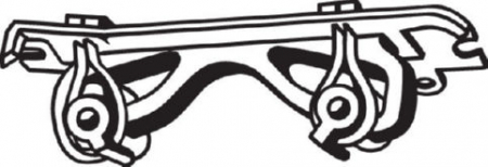 Suport sistem esapament potrivit FIAT BRAVO II, STILO; LANCIA DELTA III 1.2-2.4 10.01-12.14 [2]