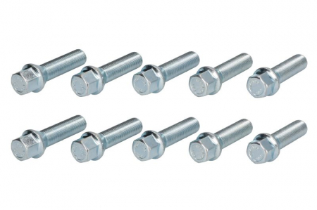 Consumabile depanare roti - Surub roata, dimensiune filet: M14mm, amprenta filet: 1,25mm, lungime filet: 45mm, dimensiune cheie: 17mm, cantitate: 10