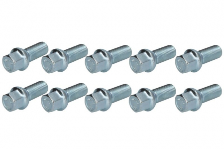 Consumabile depanare roti - Surub roata, dimensiune filet: M14mm, amprenta filet: 1,5mm, lungime filet: 28mm, dimensiune cheie: 17mm, cantitate: 10 