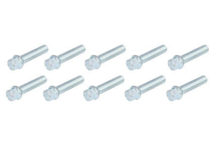 Consumabile depanare roti - Surub roata, dimensiune filet: M14mm, amprenta filet: 1,5mm, lungime filet: 55mm, dimensiune cheie: 17mm, cantitate: 10 