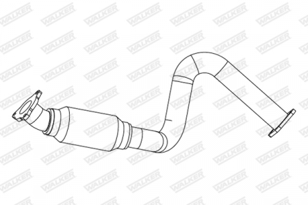 Piese Auto - Teava de esapament Fata/Mijloc (lungime:740mm) potrivit CHEVROLET TRAX; OPEL MOKKA / MOKKA X 1.4/1.4LPG 06.12-