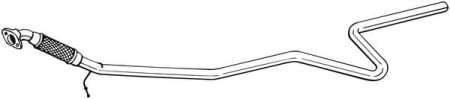 Racord flexibil - Teava esapament Mijloc potrivit FORD FIESTA V 1.3 11.01-06.08