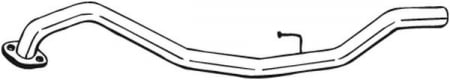 Racord flexibil - Teava esapament Spate potrivit ISUZU TROOPER II; OPEL MONTEREY A 3.1D/3.2 08.91-07.98