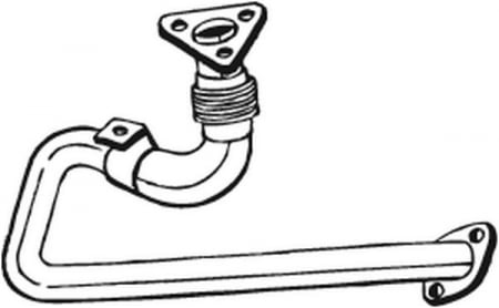 Piese Auto - Teava evacuare fata TOYOTA LAND CRUISER 2.4D intre 1985-1990