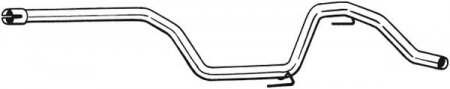 Teava evacuare - Teava evacuare mijloc ALFA ROMEO 159 1.9D intre 2005-2011
