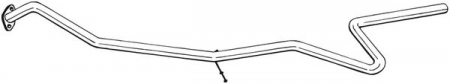 Teava evacuare - Teava evacuare mijloc (x2190mm) FORD FIESTA V, FUSION; MAZDA 2 1.4D intre 2001-2012