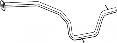Teava evacuare - Teava evacuare mijloc FORD GALAXY, MONDEO IV, S-MAX 2.0D intre 2006-2015