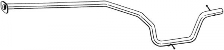 Teava evacuare mijloc (x2210mm) FORD GALAXY, MONDEO IV, S-MAX 1.8D/2.0D intre 2006-2015 [1]