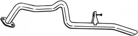 Teava evacuare - Teava evacuare spate TOYOTA LAND CRUISER PRADO 3.0D intre 2002-2010