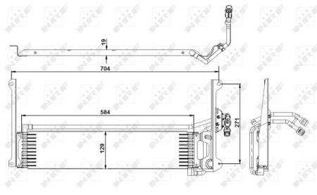Radiator ulei - Termoflot radiator ulei (584x129x19)