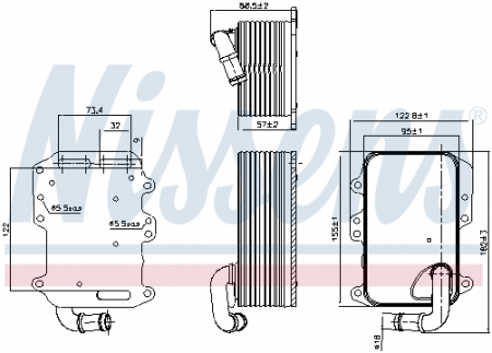 Radiator ulei - Termoflot radiator ulei AUDI A4, A4 ALLROAD, A5, A6, A6 ALLROAD, A7, A8, Q5, Q7; VW TOUAREG 3.0D intre 2007-2018