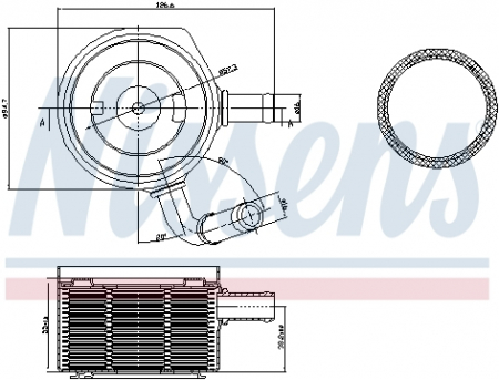 Radiator ulei - Termoflot radiator ulei (cu garnitura) DACIA LOGAN, LOGAN EXPRESS, LOGAN MCV; RENAULT CLIO, CLIO II, CLIO III, GRAND SCENIC II, KANGOO, KANGOO EXPRESS, LOGAN I, MEGANE II, MODUS 1.5D dupa 2001