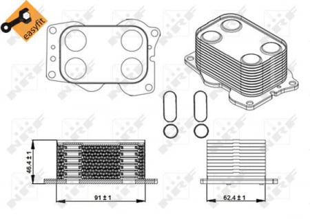 Radiator ulei - Termoflot radiator ulei (cu garnitura) VOLVO C30, C70 II, S40 II, S80 II, V50; CITROEN C4, C4 GRAND PICASSO I, C4 I, C4 II, C4 PICASSO I, C5 III, C8, DS4, DS5, JUMPY; FIAT SCUDO, ULYSSE; FORD C-MAX 2.