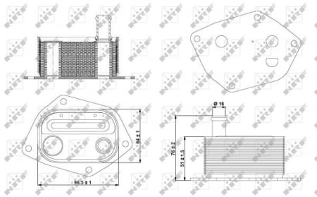 Radiator ulei - Termoflot radiator ulei HYUNDAI ACCENT III, ELANTRA, GETZ, I30, MATRIX; KIA CEE'D, CEE'D SW, CERATO, PRO CEE'D, RIO II 1.5D/1.6D dupa 2004