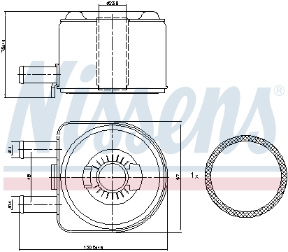 Radiator ulei - Termoflot radiator ulei (manual; cu garnitura) CITROEN BERLINGO, C4 I, C5, C5 I, C5 II, C8, EVASION, JUMPER, JUMPY, XANTIA, XSARA, XSARA PICASSO; FIAT DUCATO, SCUDO, ULYSSE 2.0-2.3D dupa 1998