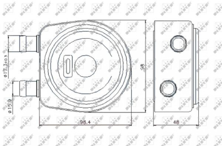 Radiator ulei - Termoflot radiator ulei RENAULT AVANTIME, CLIO II, ESPACE III, GRAND SCENIC II, LAGUNA I, LAGUNA II, MEGANE I, MEGANE I CLASSIC, MEGANE I COACH, MEGANE II, RAPID, SAFRANE II, SCENIC I, SCENIC II 1.9D-