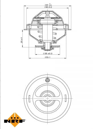 Termostat - Termostat sistem racire (87°C) potrivit AUDI A6 C4, A6 C5 2.4/2.8/4.2 08.95-01.05