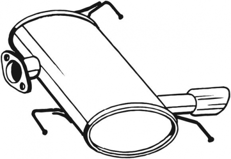 Piese Auto - Toba esapament finala BMW Seria 3 (E90), 3 (E91) 1.6/2.0 intre 2004-2012