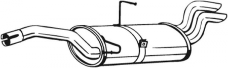 Piese Auto - Toba esapament finala CITROEN EVASION; FIAT ULYSSE; LANCIA ZETA; PEUGEOT 806 2.0D intre 1999-2003