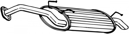 Piese Auto - Toba esapament finala HYUNDAI ACCENT, ACCENT I, ACCENT II 1.3/1.5/1.5D intre 1994-2005