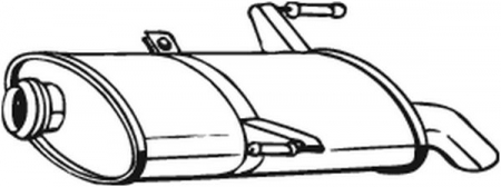 Toba esapament finala PEUGEOT 206 1.6D/2.0D dupa 2002 [1]